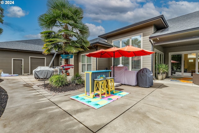 view of patio / terrace with area for grilling