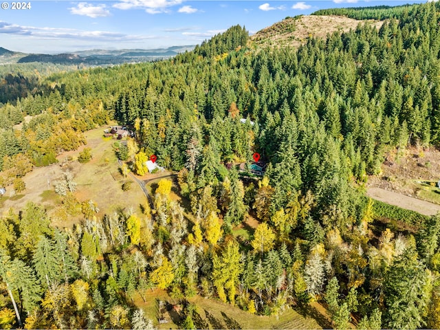 39145 Eagles Rest Rd, Dexter, OR 97431 - aerial view with a wooded view and a mountain view
