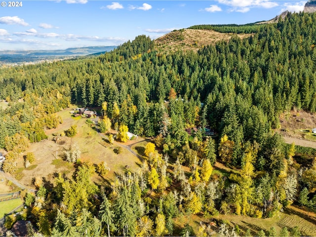 39145 Eagles Rest Rd, Dexter, OR 97431 - aerial view featuring a forest view and a mountain view