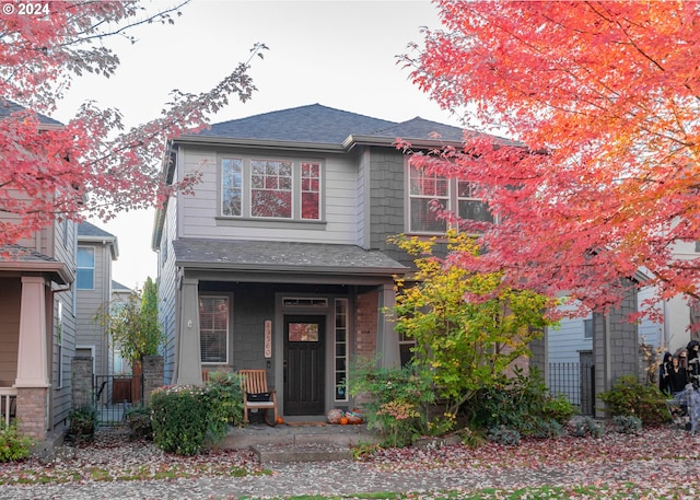 view of front of house with a porch