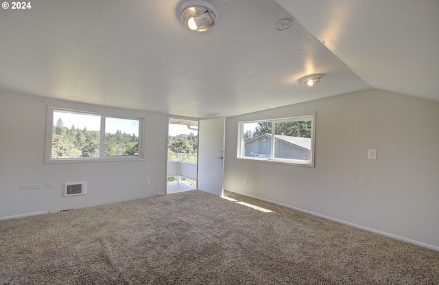 interior space with lofted ceiling