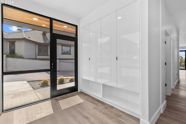 interior space featuring hardwood / wood-style flooring