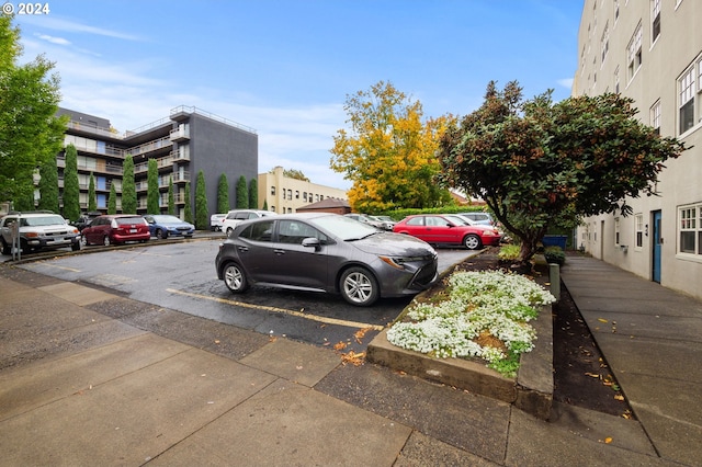 view of vehicle parking