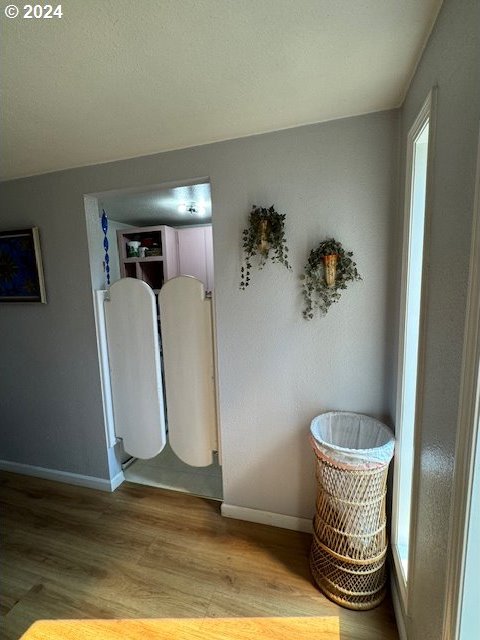 interior space featuring hardwood / wood-style flooring