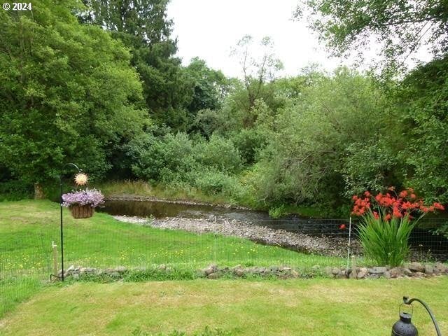 view of property's community featuring a yard