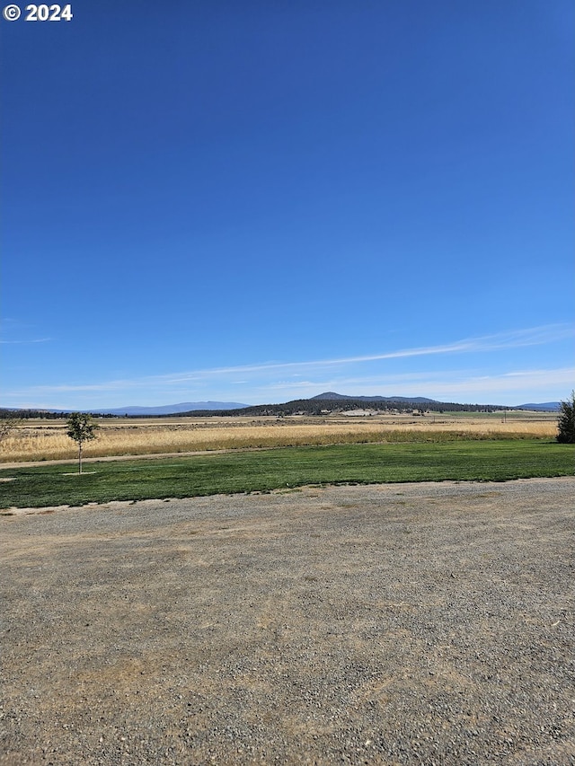 exterior space with a rural view