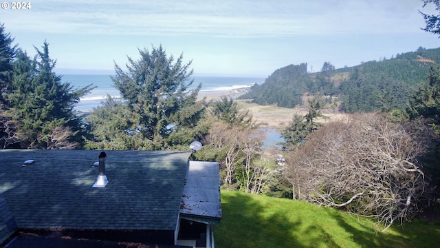 property view of mountains with a water view