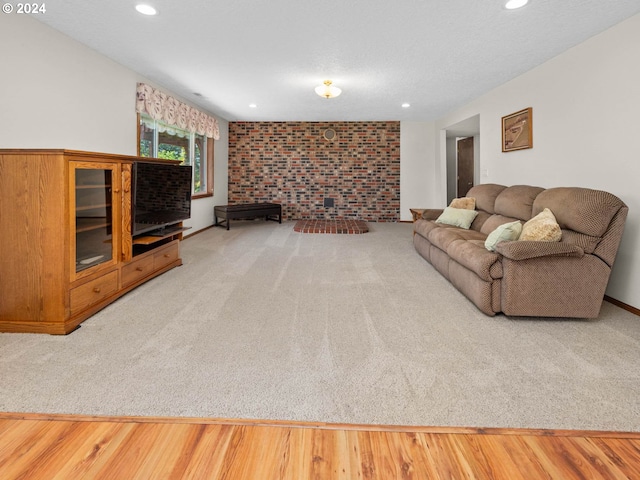 living room featuring wood-type flooring