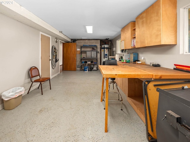 kitchen with wooden counters