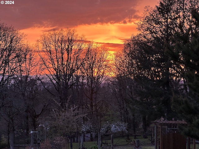 view of nature at dusk