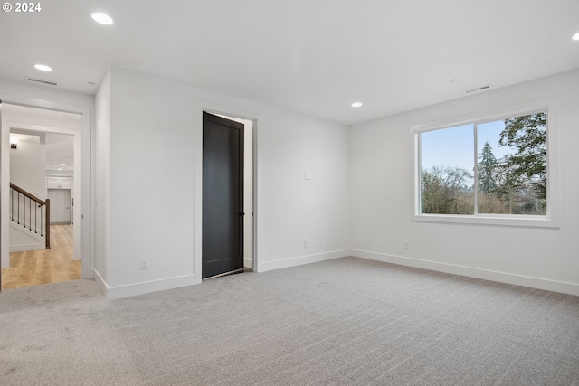 view of carpeted empty room