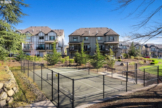 view of tennis court