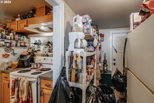 kitchen with white appliances