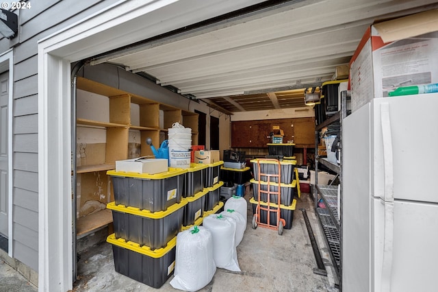 view of storage room