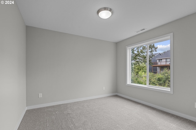 unfurnished room with carpet flooring