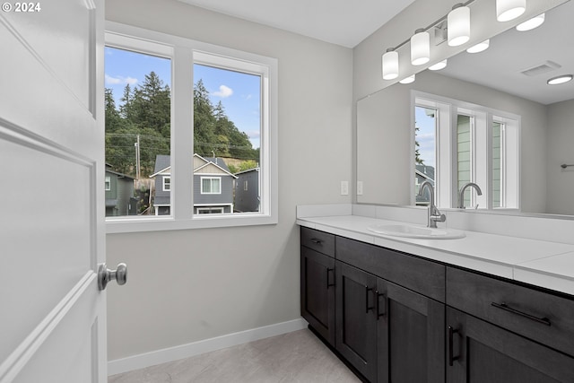 bathroom featuring vanity