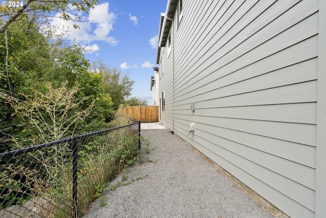 view of home's exterior