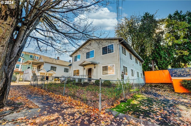 view of front of home