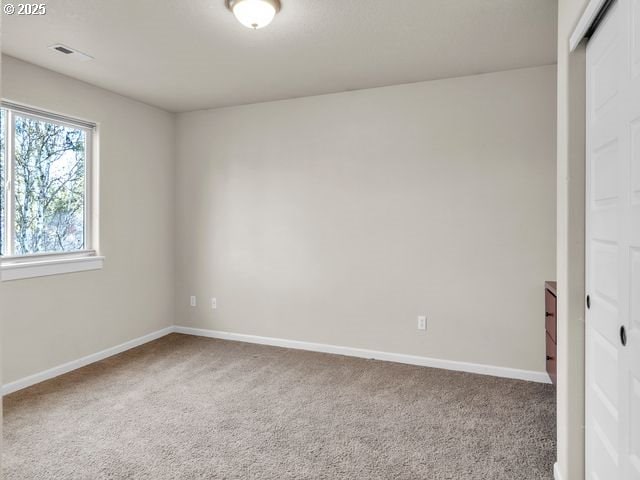 view of carpeted empty room