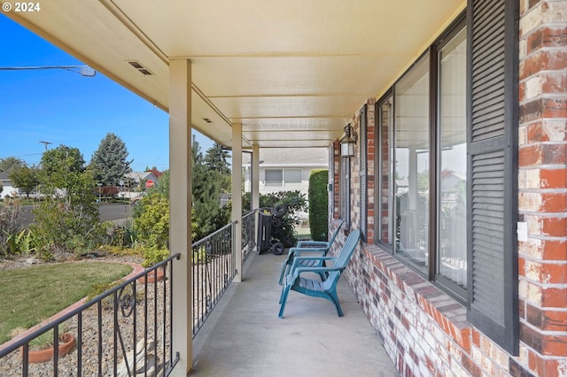 view of balcony