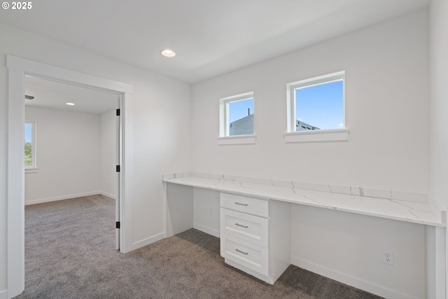 11116 NE 91st Ave, Vancouver, WA 98662 - unfurnished office featuring built in study area, baseboards, plenty of natural light, and carpet