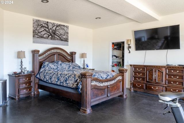 31367 Clarks Creek Rd, Mount Vernon, OR 97865 - bedroom with a walk in closet, finished concrete floors, and a closet