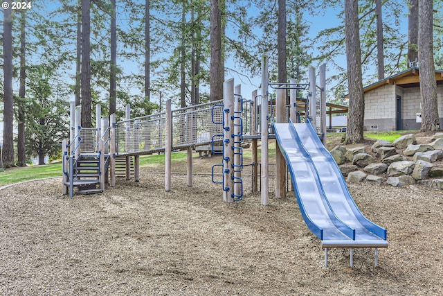 view of jungle gym