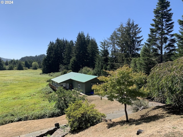 exterior space featuring a rural view