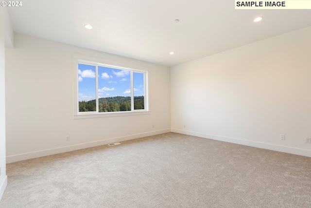 view of carpeted empty room