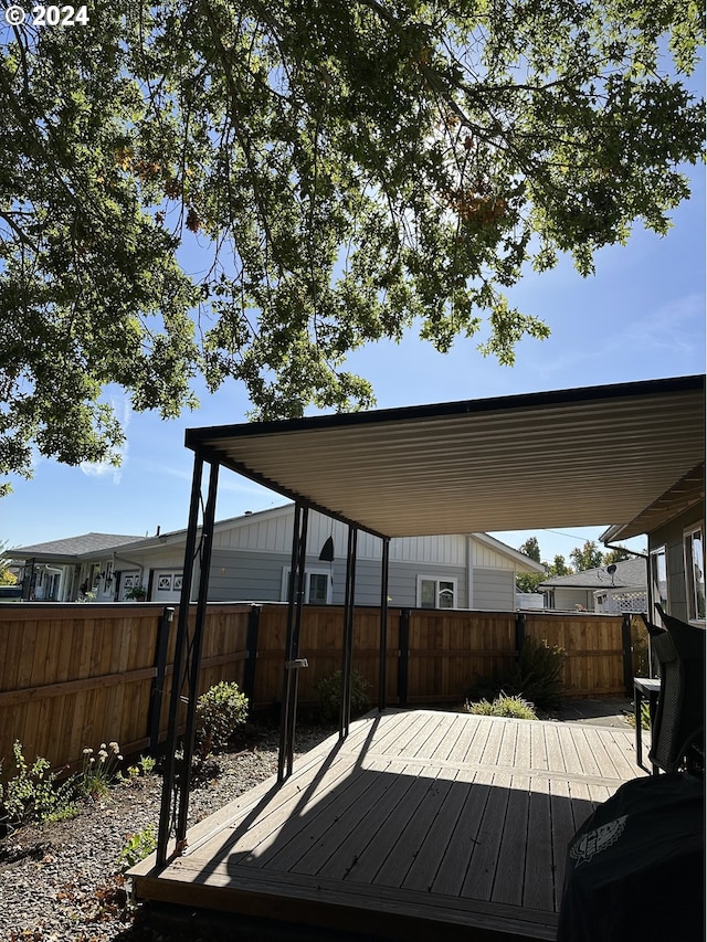 view of wooden terrace