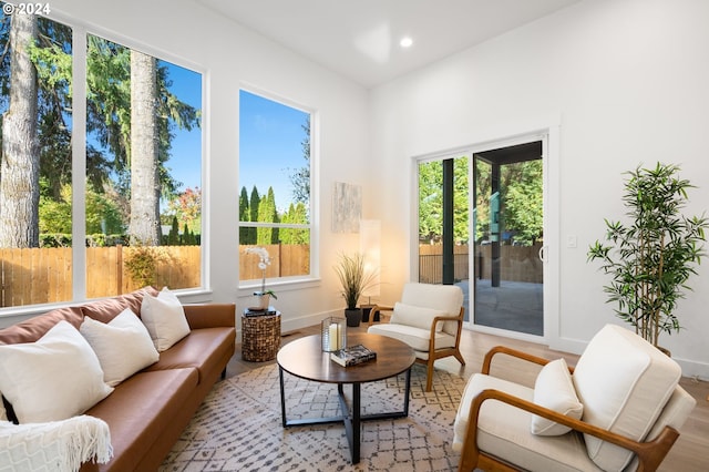 view of sunroom / solarium