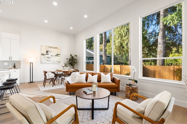 view of sunroom