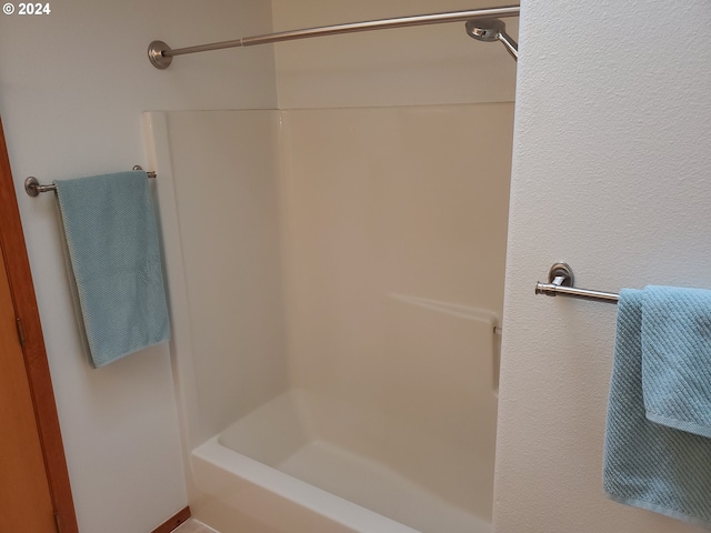 bathroom featuring bathing tub / shower combination