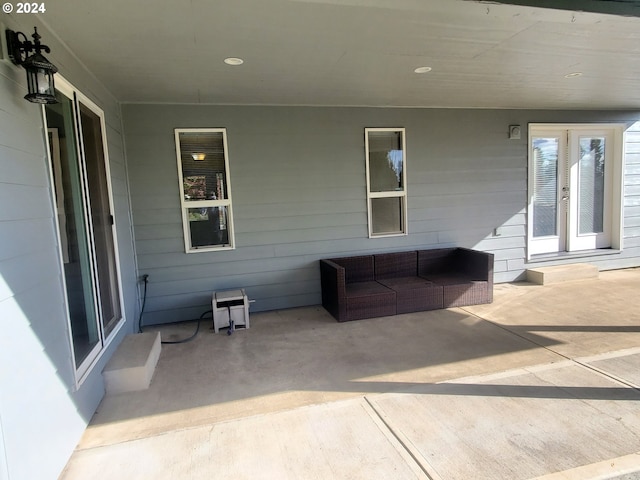 view of patio featuring outdoor lounge area