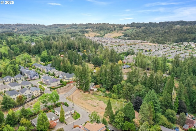 5000 NW 140th Ave, Portland, OR 97229 - birds eye view of property featuring a forest view and a residential view