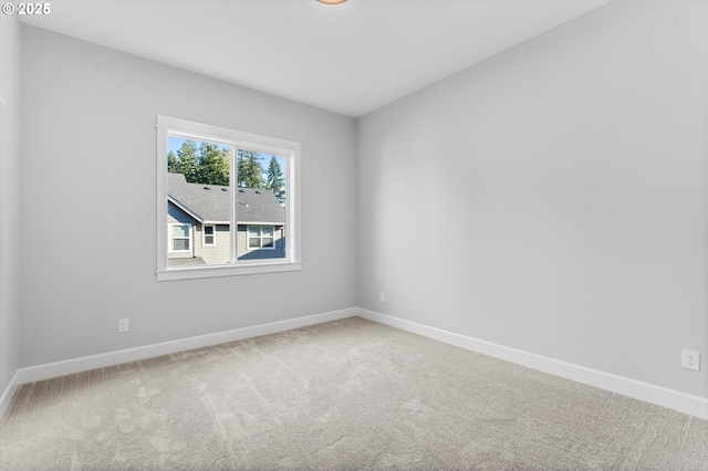 view of carpeted empty room