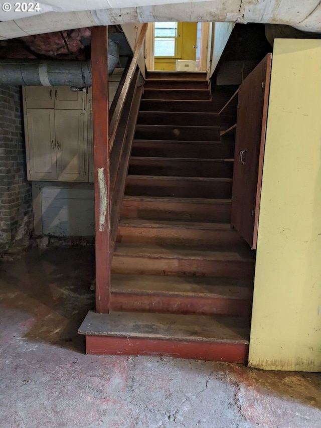 view of stairway