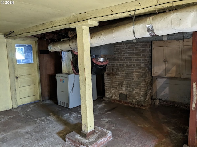 view of basement