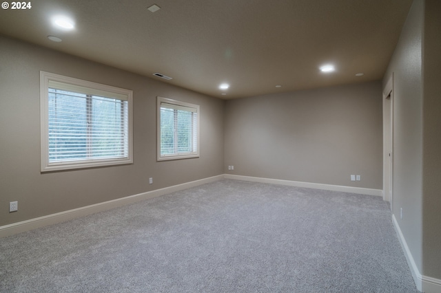 view of carpeted empty room