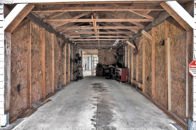 view of storage room