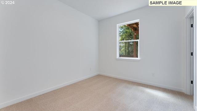 view of carpeted empty room