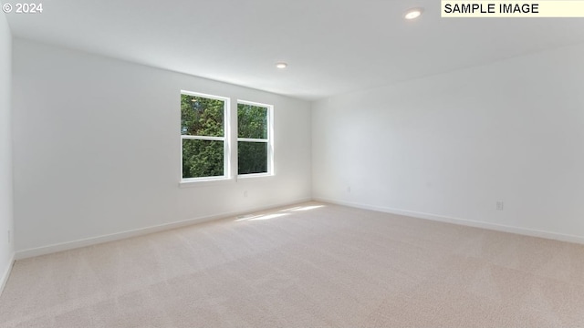 view of carpeted empty room