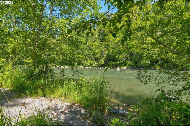 view of nature featuring a water view