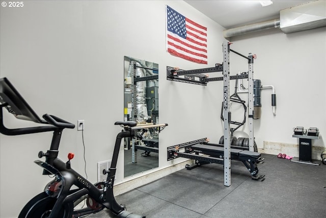 view of workout room