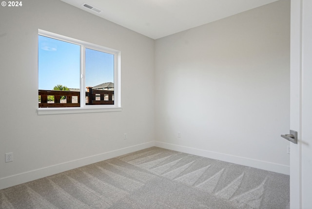 view of carpeted empty room