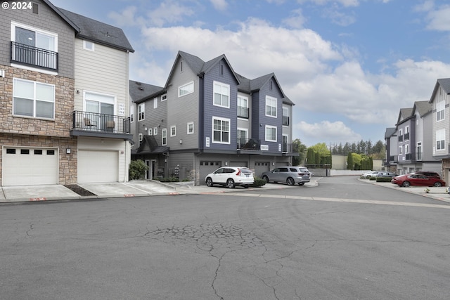 view of street featuring a residential view