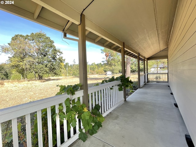 view of patio / terrace with a porch