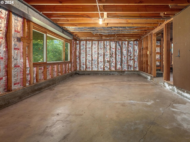 miscellaneous room with concrete floors