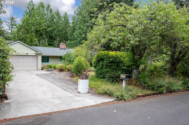 view of front of house featuring a garage