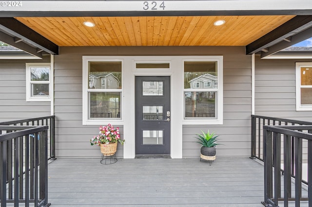 view of entrance to property